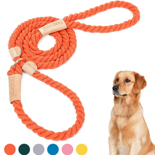 Durable Slip Lead Dog Leash, Heavy Duty Dog Loop Leash for Large, Medium Dogs
