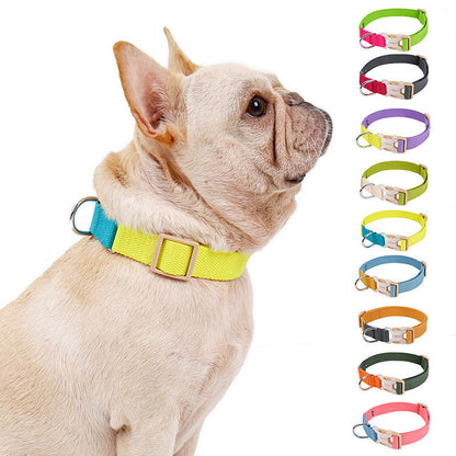 Dog Collar with Safety  Buckle， Adjustable Collars for Small Medium Large Dog