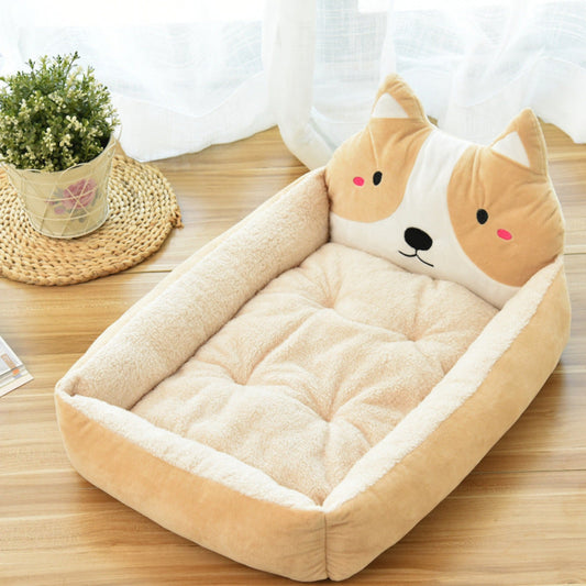Pet Bed which Machine Washable and Waterproof, Comfortable Fluffy Large Sofa Bed Suitable for Large, Medium Puppy Dog